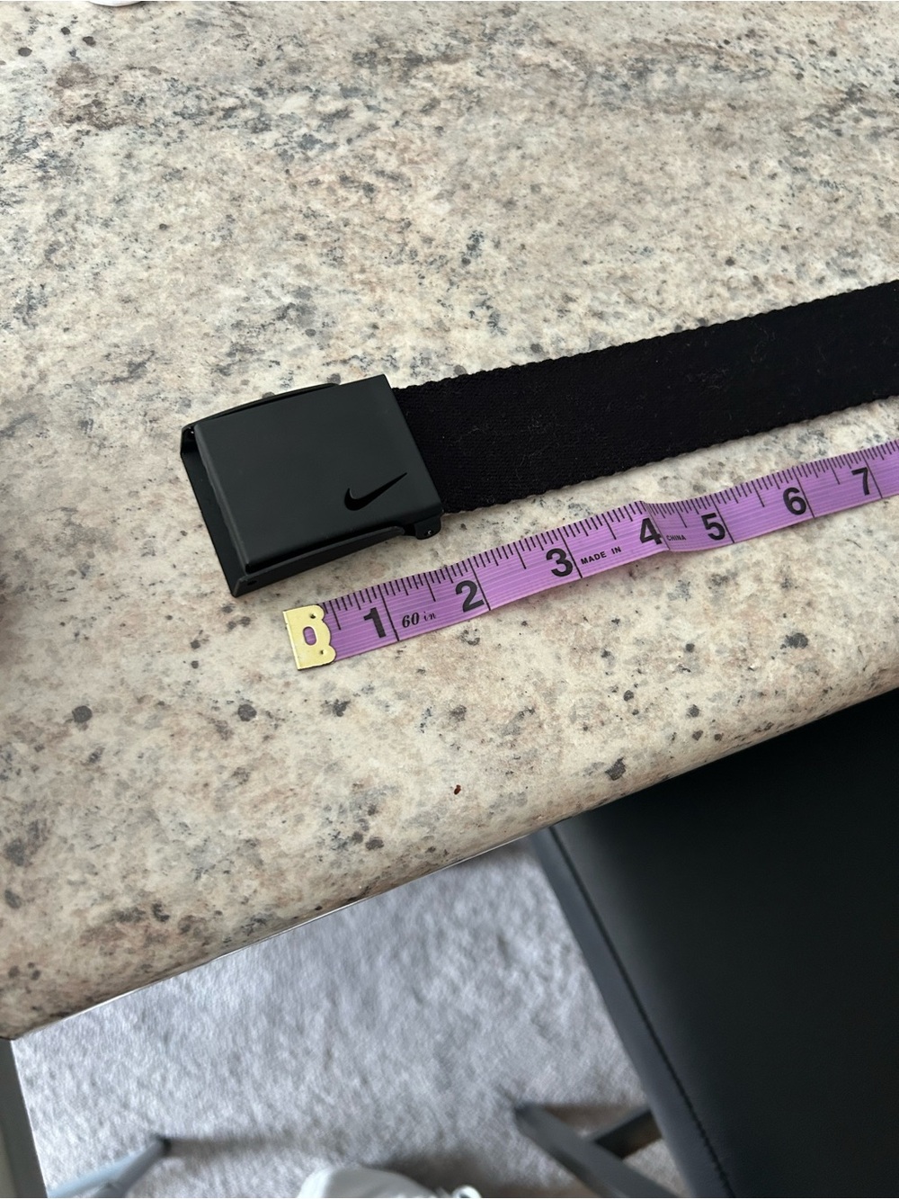 Nike Black Golf Belt with Matte Black Buckle